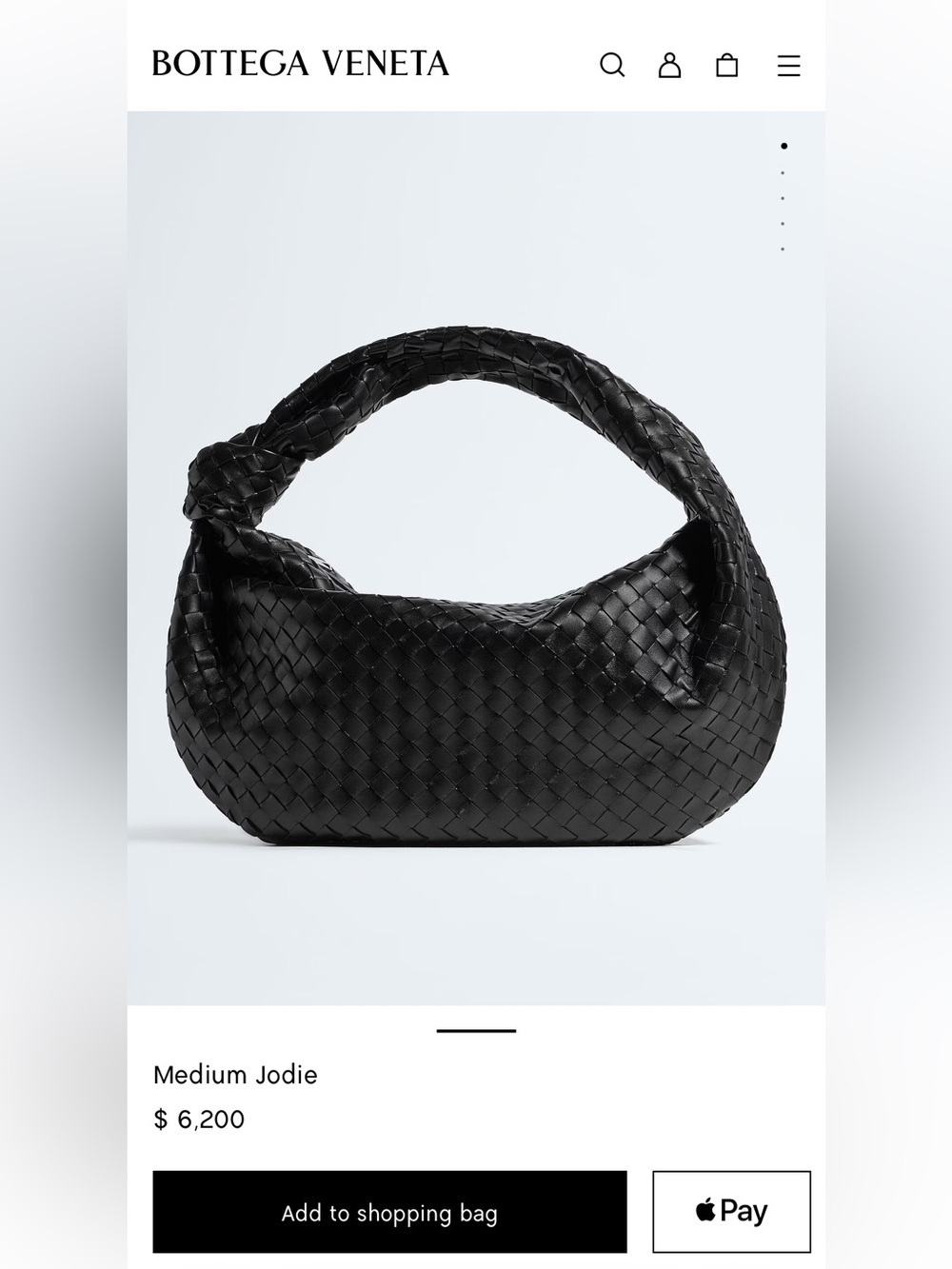 BOTTEGA VENETA Medium Jodie (black)